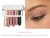 Storm Chaser eye look and swatches with silver, taupe, pale pink, plum grey, platinum and black shades.