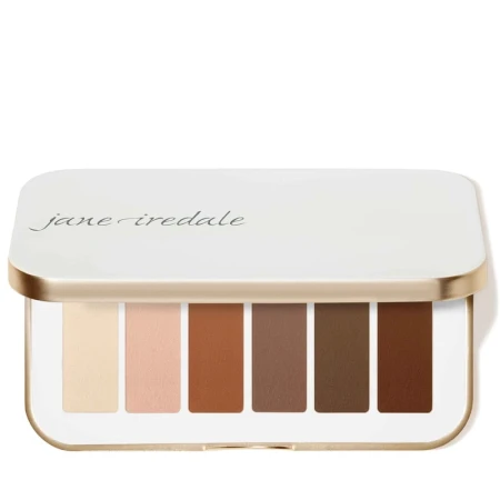 Jane Iredale Naturally Matte eyeshadow palette with six neutral matte shades for everyday definition.