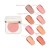 PurePressed Blush shade comparison chart showing the Jane Iredale blush colour range.