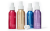 Four Jane Iredale hydration setting sprays shown side by side: POMMISST, BALANCE, D2O and Lavender.