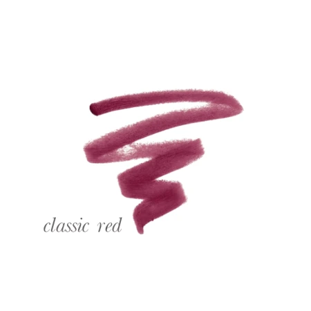 Classic Red shade swatch of Jane Iredale Lip Pencil in a deep classic red-burgundy tone.