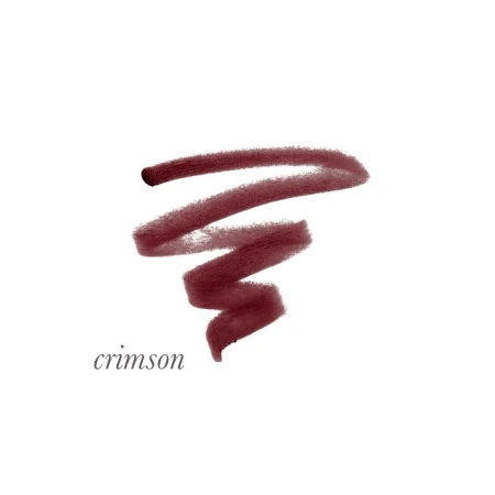 Crimson shade swatch of Jane Iredale Lip Pencil in a strong red lip tone.
