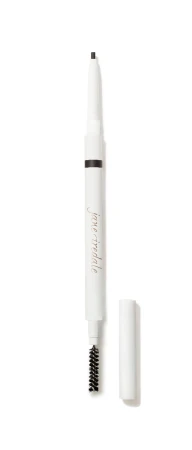 Jane Iredale PureBrow Precision Pencil with angled colour tip and spoolie brush.