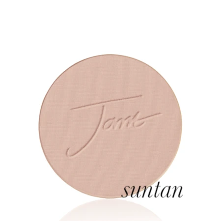 Suntan shade of Jane Iredale PurePressed Base refill in a medium neutral tone.