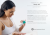 Woman holding ENVIRON Vitamin ACE Body Oil beside a grey panel describing the oil benefits.