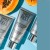 Three INSTYTUTUM Triple Action Resurfacing Peel tubes on a blue background beside a papaya half.