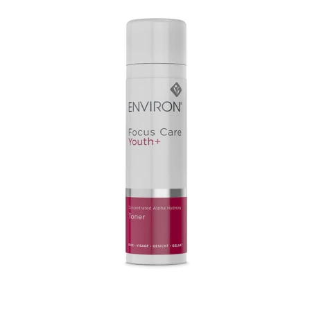 ENVIRON Alpha Hydroxy Toner white bottle with silver cap and burgundy-and-white label.