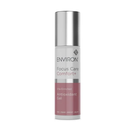 ENVIRON Colostrum Gel white pump bottle with metallic silver cap and pink-and-white label.