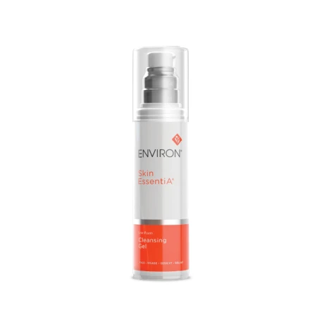 ENVIRON Cleansing Gel white pump bottle for makeup removal and facial cleansing.