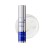 Premium silver pump bottle on a transparent creamy texture swatch.