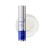 Premium silver pump bottle on a transparent creamy texture swatch.
