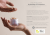 Hands holding an open jar of pearly teardrop oil capsules with product description text on the side.