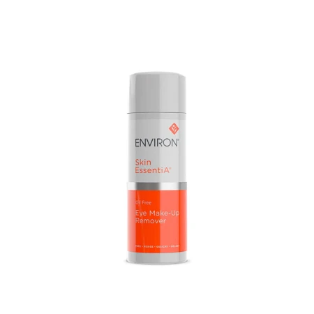 ENVIRON Eye Make-up Remover white pump bottle for eye makeup removal.