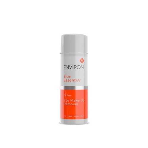 ENVIRON Eye Make-up Remover white pump bottle for eye makeup removal.