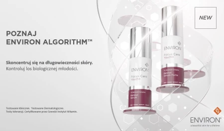 Tri-Retinoid products shown on a DNA double-helix inspired background with a modern skin longevity message.