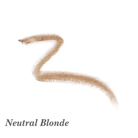 Swatch of Jane Iredale PureBrow Brow Powder in Neutral Blonde, a shade less ashy than Ash Blonde with a subtly more beige or sandy tone.