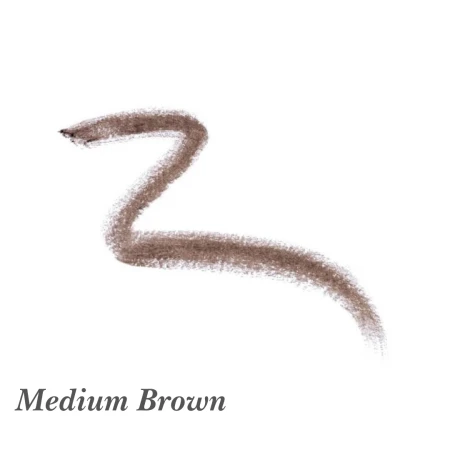 Swatch of Jane Iredale PureBrow Brow Powder in Medium Brown, a medium brown with a cool neutral tone for medium and darker hair.