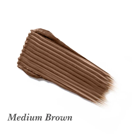 Medium Brown shade swatch of Jane Iredale PureBrow Brow Gel for medium brown brows.