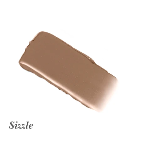 Sizzle shade swatch of Jane Iredale Glow Time Bronzer Stick in a natural bronze tone.