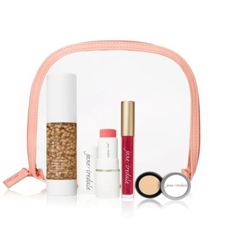 JANE IREDALE Glow Celebration Kit mineral makeup set kit contents and packaging.