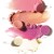 Jane Iredale Lip Drink balm shade swatches with stick fragments for Flirt, Buff, Crush and Sheer.