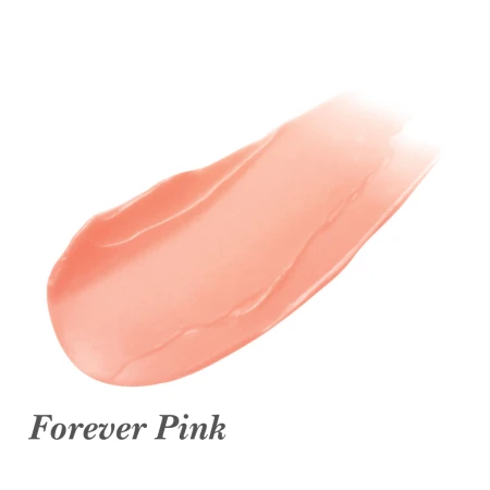 Colour swatch of Jane Iredale Just Kissed Lip and Cheek Stain in the shade Forever Pink.