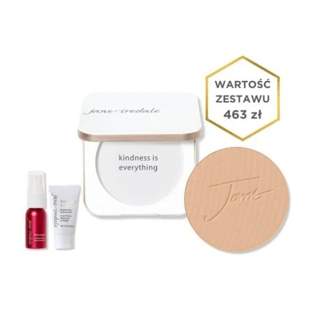 JANE IREDALE Skincare Makeup Kit mineral makeup starter set kit contents and packaging.