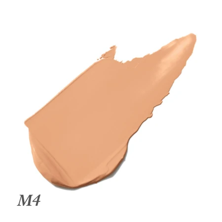 M4 shade swatch of Jane Iredale Beyond Matte foundation in a medium warm tone with yellow undertone.