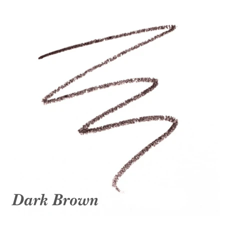 Dark Brown shade swatch of Jane Iredale PureBrow Precision Pencil in a deep neutral brown tone.
