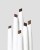 Set of six Jane Iredale PureBrow Shaping Pencil brow pencils in different shades. Angled triangular tips for precise shaping and filling of the brows.