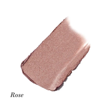 Rose shade swatch of Jane Iredale ColorLuxe Eye Shadow Stick in a soft pearly pink.