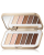 Open Jane Iredale eyeshadow palette with six warm neutral matte shades and a built-in mirror.