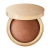 Open satin-gold INIKA Organic compact showing the warm SUNBEAM baked bronzer shade.