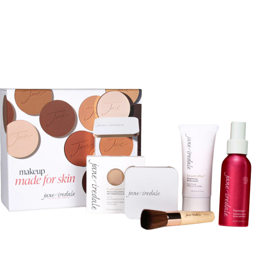 JANE IREDALE Skincare Makeup Kit Maxi kit contents and packaging.
