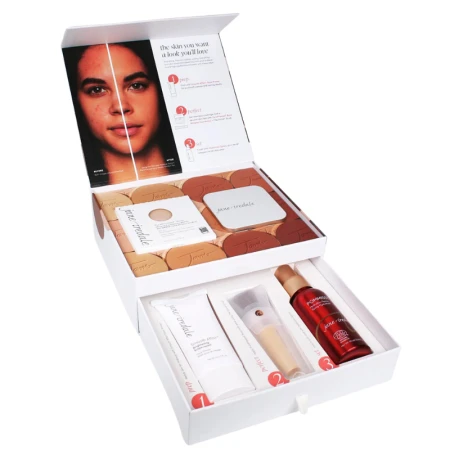 JANE IREDALE Skincare Makeup Kit Maxi kit contents and packaging.