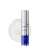 Premium silver pump bottle on a transparent creamy texture swatch.