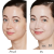 JANE IREDALE Skintuition SPF 30 liquid foundation shade 10 swatch or before-and-after product image.