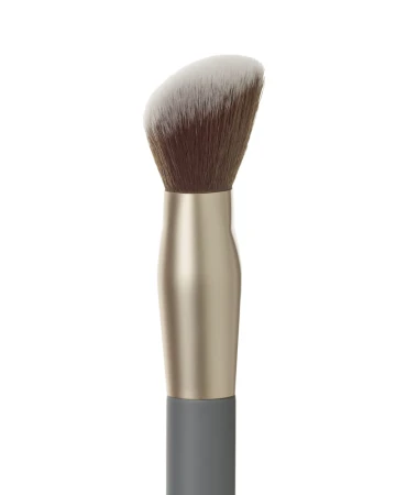 Jane Iredale Multiuse Blending Brush with angled dense bristles and dark handle.