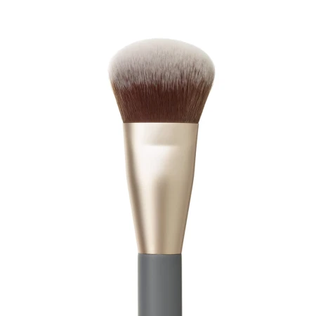 Close-up of Jane Iredale Multiuse Blending Brush bristles with angled fluffy shape.