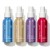 Four Jane Iredale hydration setting sprays shown side by side: POMMISST, BALANCE, D2O and Lavender.