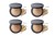 Four open INIKA Organic Baked Mineral Foundation compacts with loose powder beside each shade.