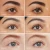 Before and after eye images showing lashes lengthened and separated with Lash Fixation Tubing Mascara.