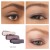 Sundown eyeshadow look shown on the eyes of three different models.