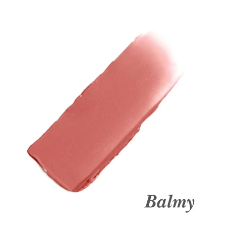 Balmy shade swatch of Jane Iredale Glow Time Blush in a fresh coral-pink satin finish.