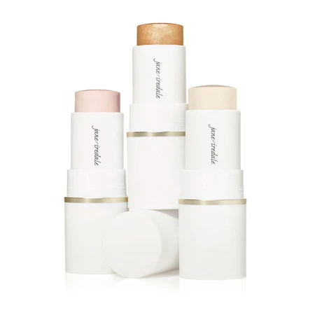 Three Jane Iredale Glow Time Highlighter Sticks in Cosmos, Eclipse and Solstice.