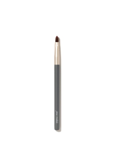 Slim Jane Iredale Lip Brush with graphite handle, gold ferrule and pointed brush tip.