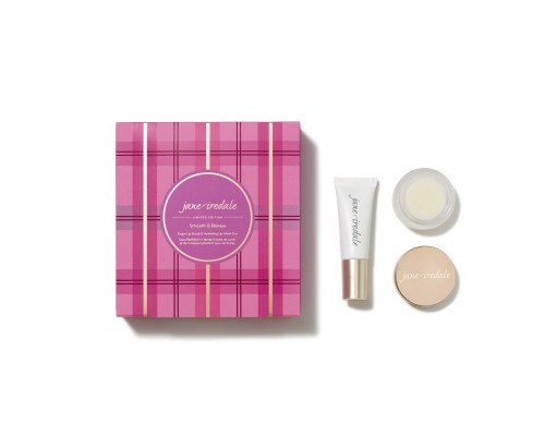 Jane Iredale Smooth & Renew gift set with Sugar Lip Scrub and Hydrating Lip Mask
