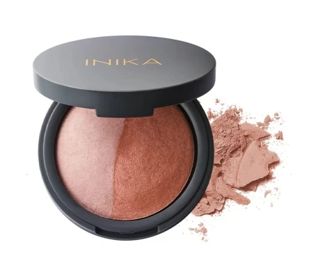 INIKA Organic Mineral Baked Blush Duo PINK TICKLE option for the Contour Duo Set