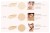 Shade swatches of INIKA Organic Sheer Coverage Concealer placed side by side to show tone differences.