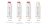 Four Jane Iredale Lip Drink lip balm shades in white stick packaging.